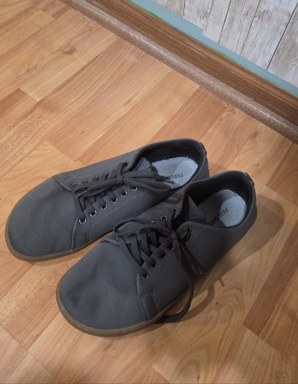 FEELGROUNDS Original Knit Gum Graphite Barefoot Shoes Minimalist Size 11